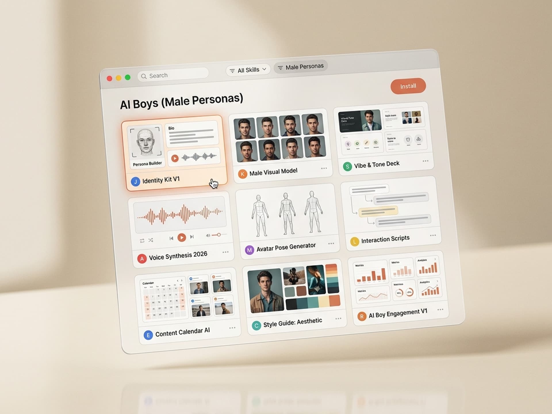 Pinakamahusay na Mga Kasanayan sa AI para sa Pagbuo ng mga Lalaking Persona sa AI (Mga Lalaking Tauhan) sa 2026 - Vibe Skills preview