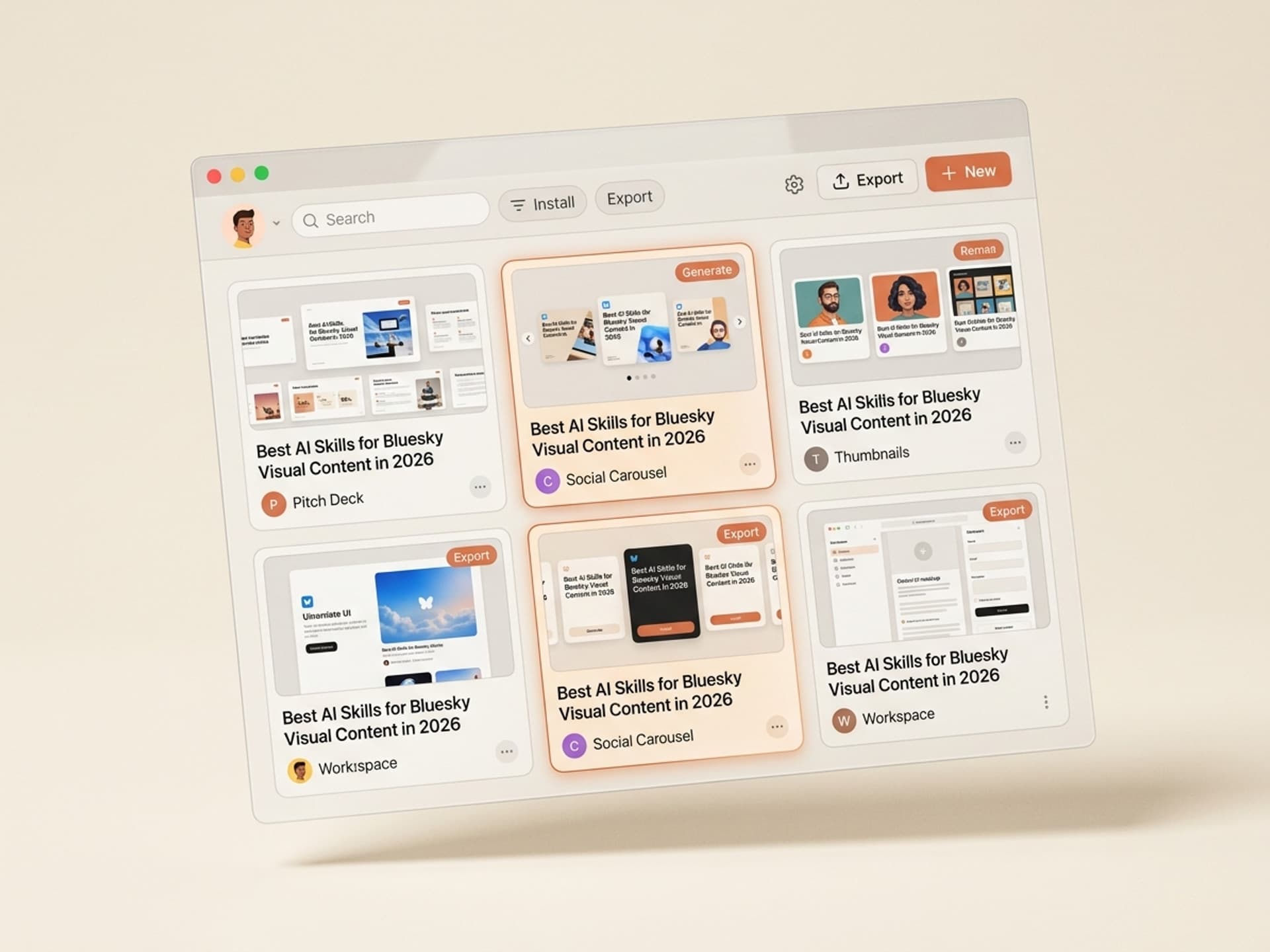 საუკეთესო AI უნარები Bluesky ვიზუალური კონტენტისთვის 2026 წელს - Vibe Skills preview