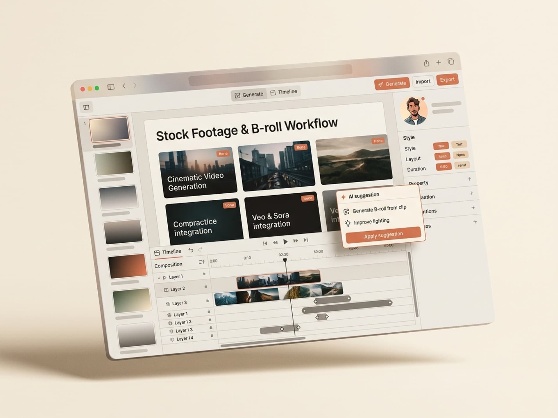 Bedste AI-færdigheder til B-roll og lageroptagelser i 2026 - Vibe Skills preview