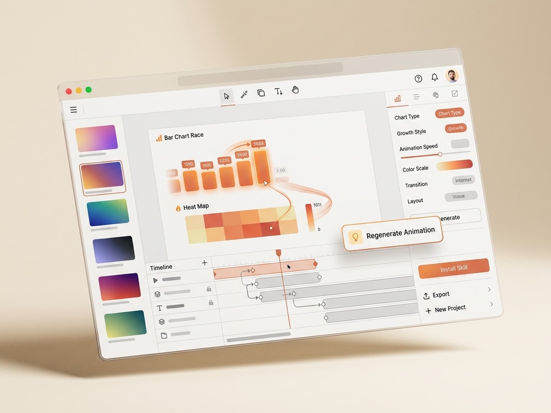 Mejores habilidades de IA para animaciones de visualización de datos en 2026 - Vibe Skills preview