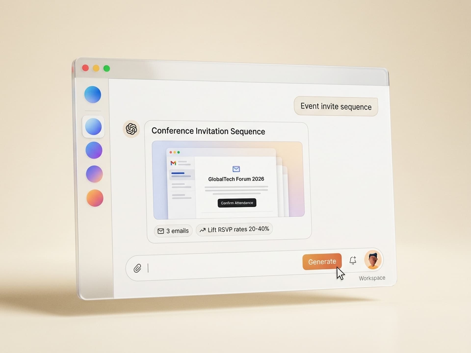 Labākās AI prasmes pasākuma uzaicinājuma e-pasta dizainā 2026. gadā - Vibe Skills preview