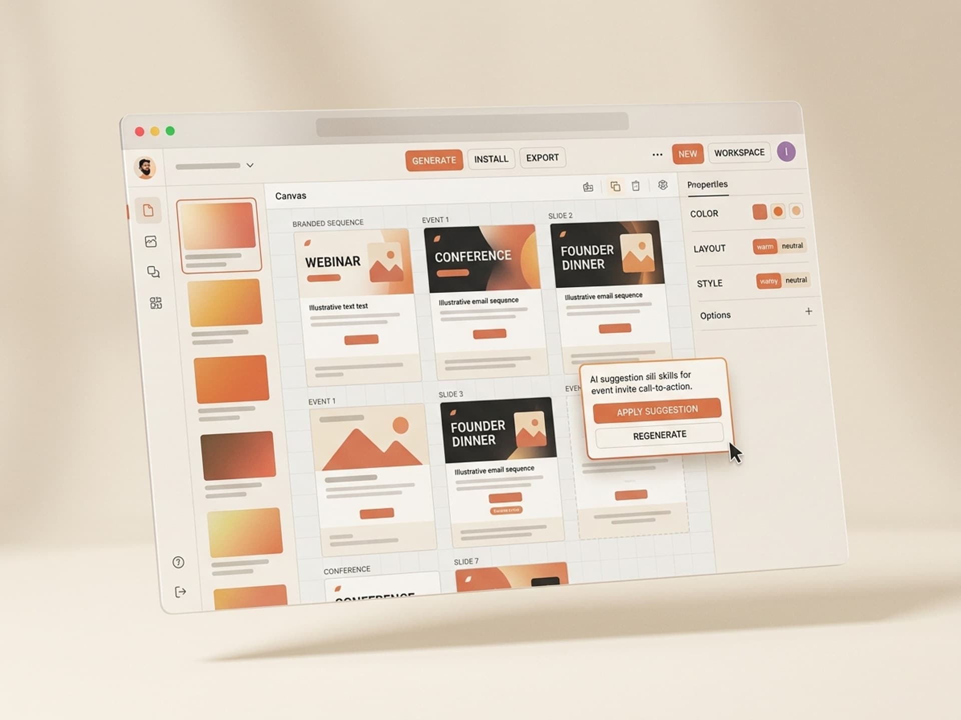 Labākās AI prasmes pasākuma uzaicinājuma e-pasta dizainā 2026. gadā - Vibe Skills preview