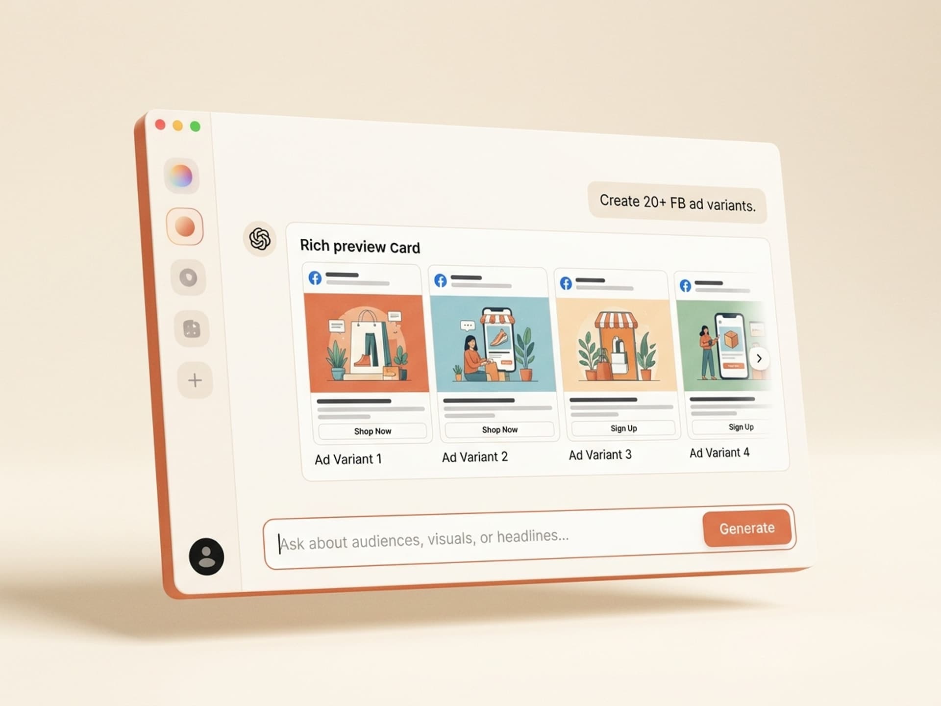 Pinakamahusay na Kakayahan sa AI para sa Malikhaing Ads sa Facebook sa 2026 - Vibe Skills preview
