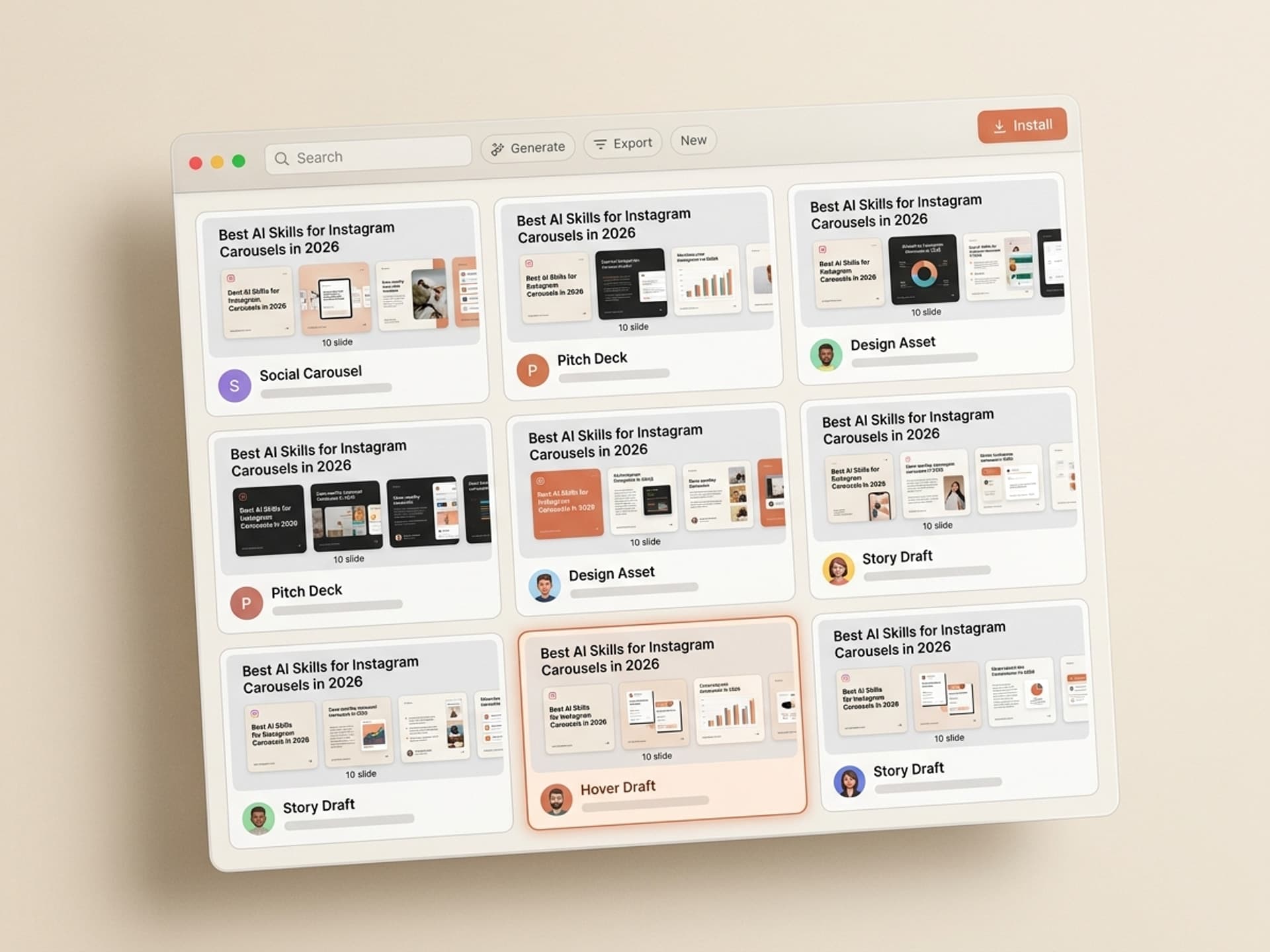 Best AI Skills for Instagram Carousels in 2026 - Vibe Skills preview