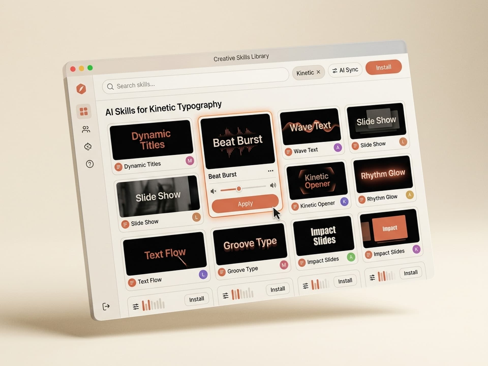 ለኪነቲክ ታይፖግራፊ ምርጥ የAI ችሎታዎች በ2026 - Vibe Skills preview