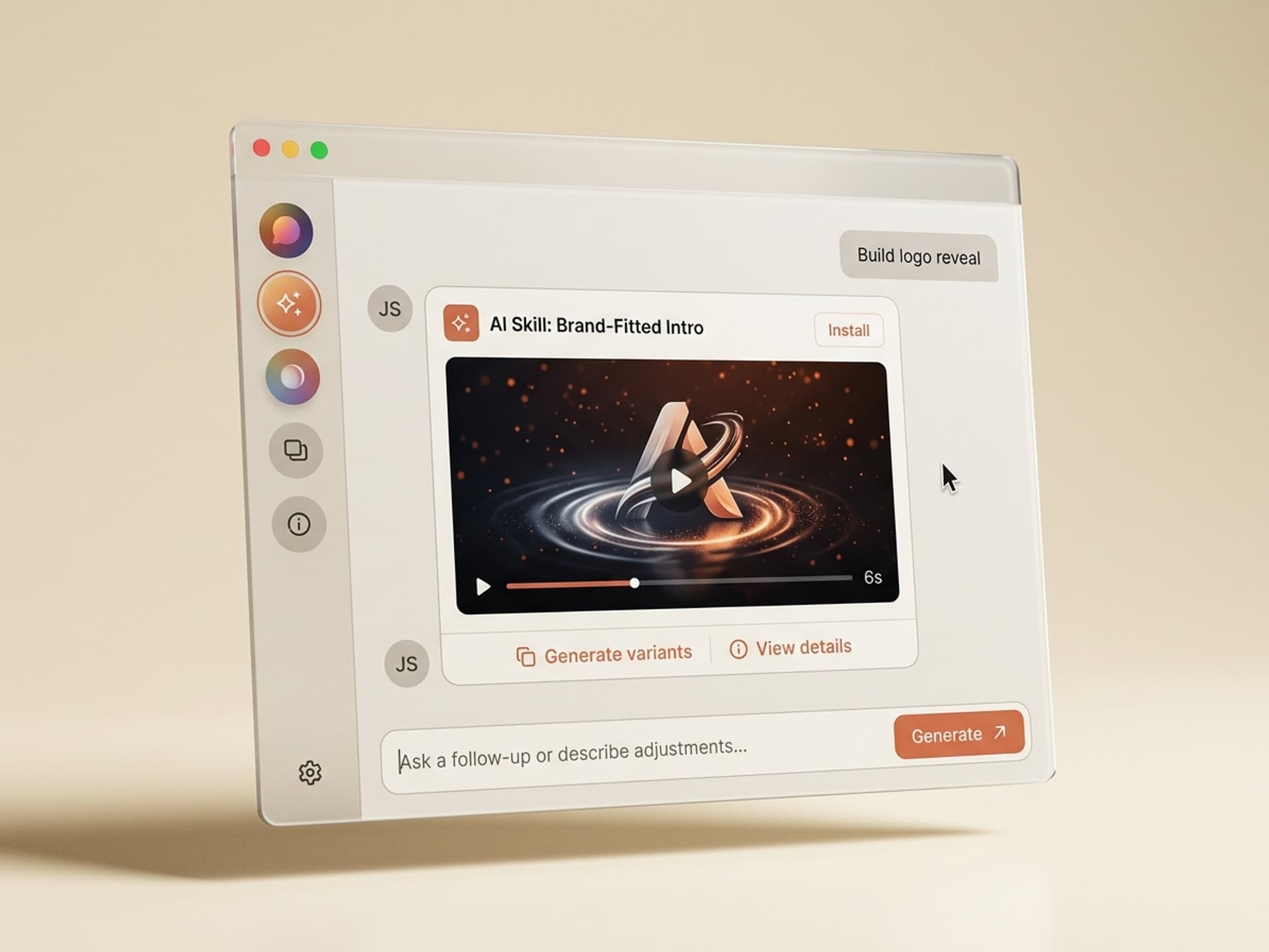 Labākās mākslīgā intelekta prasmes logotipu atklāšanas animācijām 2026. gadā - Vibe Skills preview