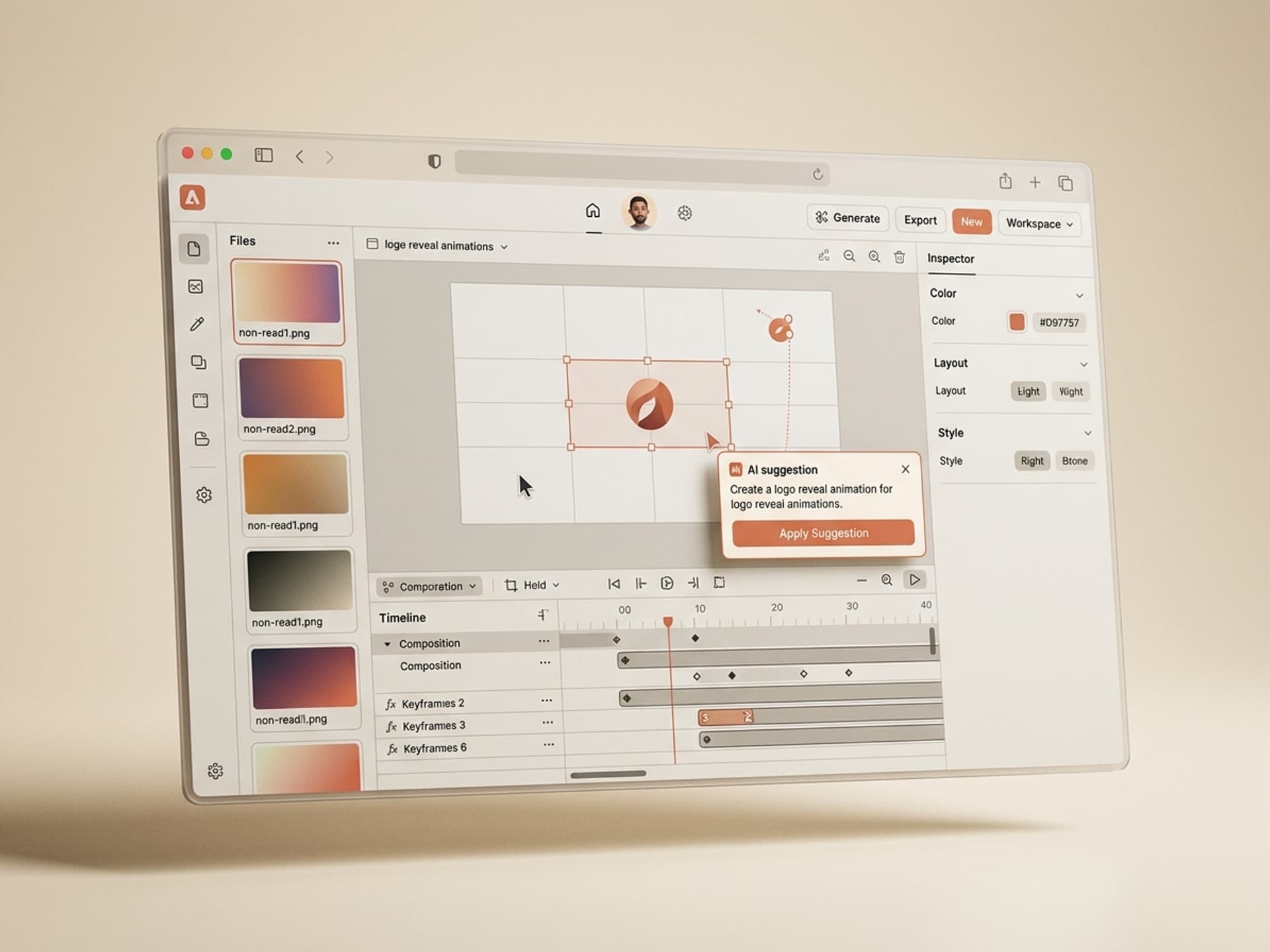 Labākās mākslīgā intelekta prasmes logotipu atklāšanas animācijām 2026. gadā - Vibe Skills preview