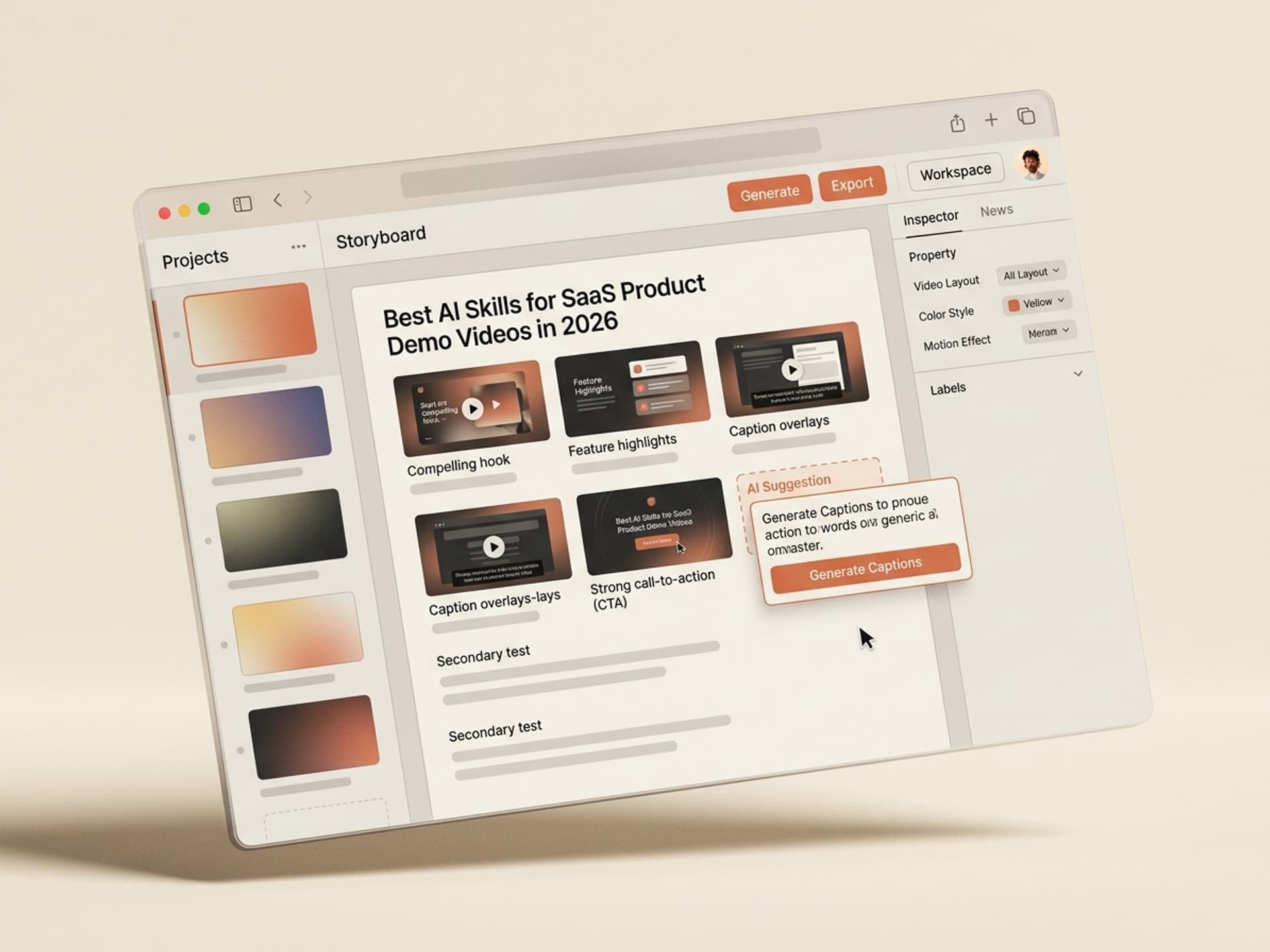 Nejlepší AI dovednosti pro ukázková videa SaaS produktů v roce 2026 - Vibe Skills preview