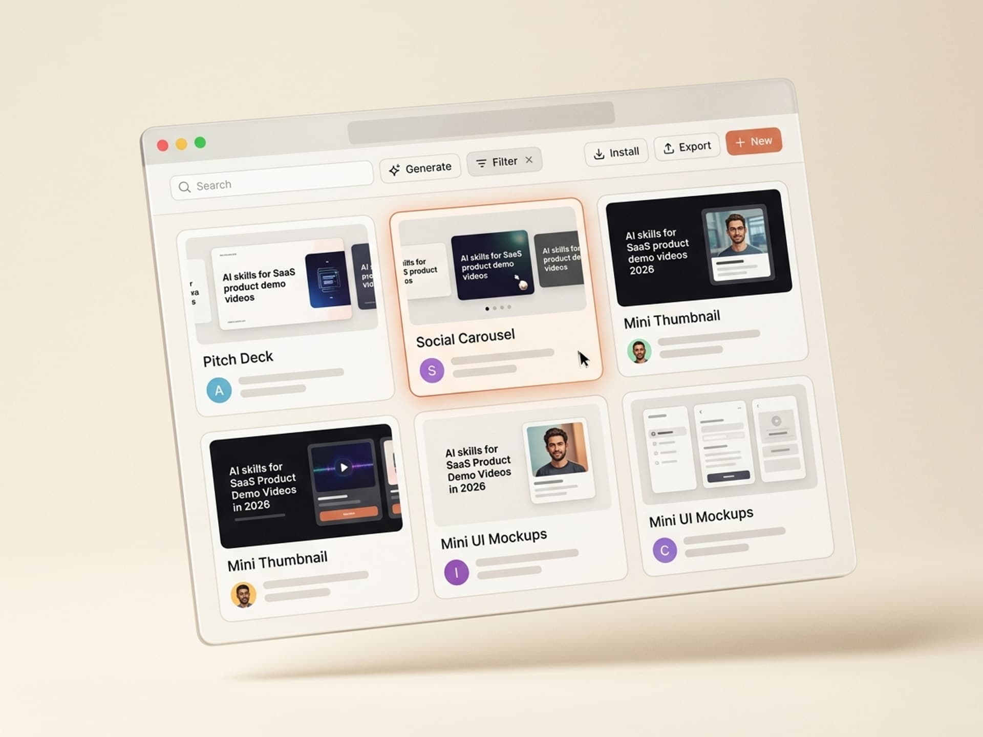 Nejlepší AI dovednosti pro ukázková videa SaaS produktů v roce 2026 - Vibe Skills preview