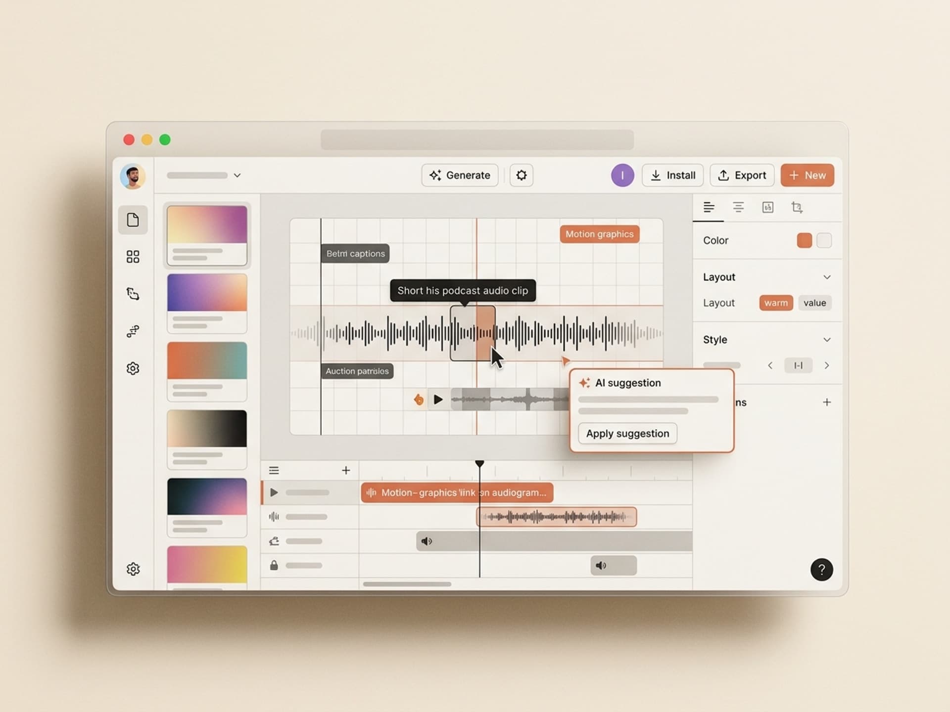 ध्वनी लहरी आणि ऑडिओ व्हिज्युअलायझर्ससाठी सर्वोत्तम AI कौशल्ये - Vibe Skills preview