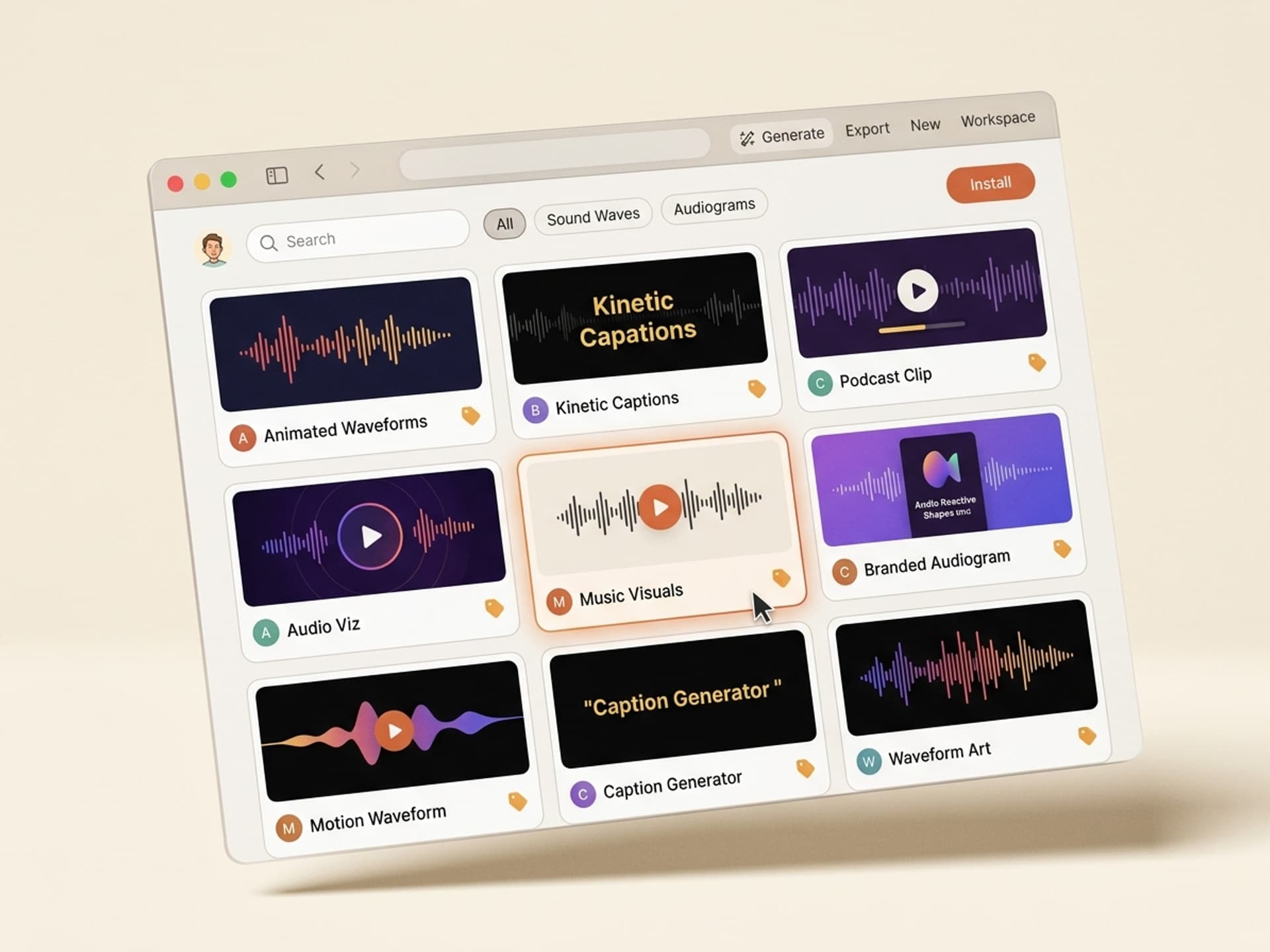 ध्वनी लहरी आणि ऑडिओ व्हिज्युअलायझर्ससाठी सर्वोत्तम AI कौशल्ये - Vibe Skills preview