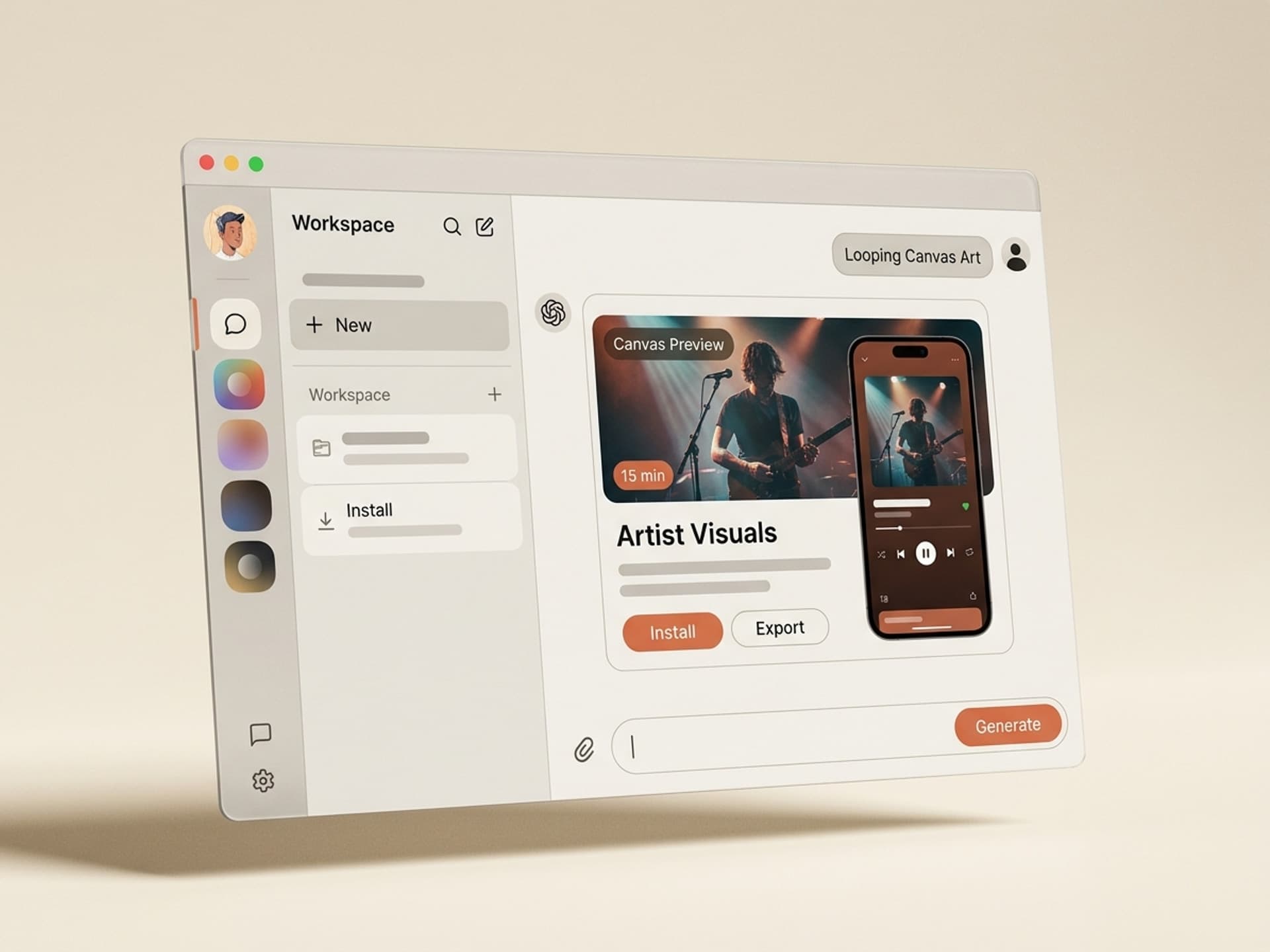 ทักษะ AI ที่ดีที่สุดสำหรับงานศิลปะ Spotify Canvas และภาพปก - Vibe Skills preview
