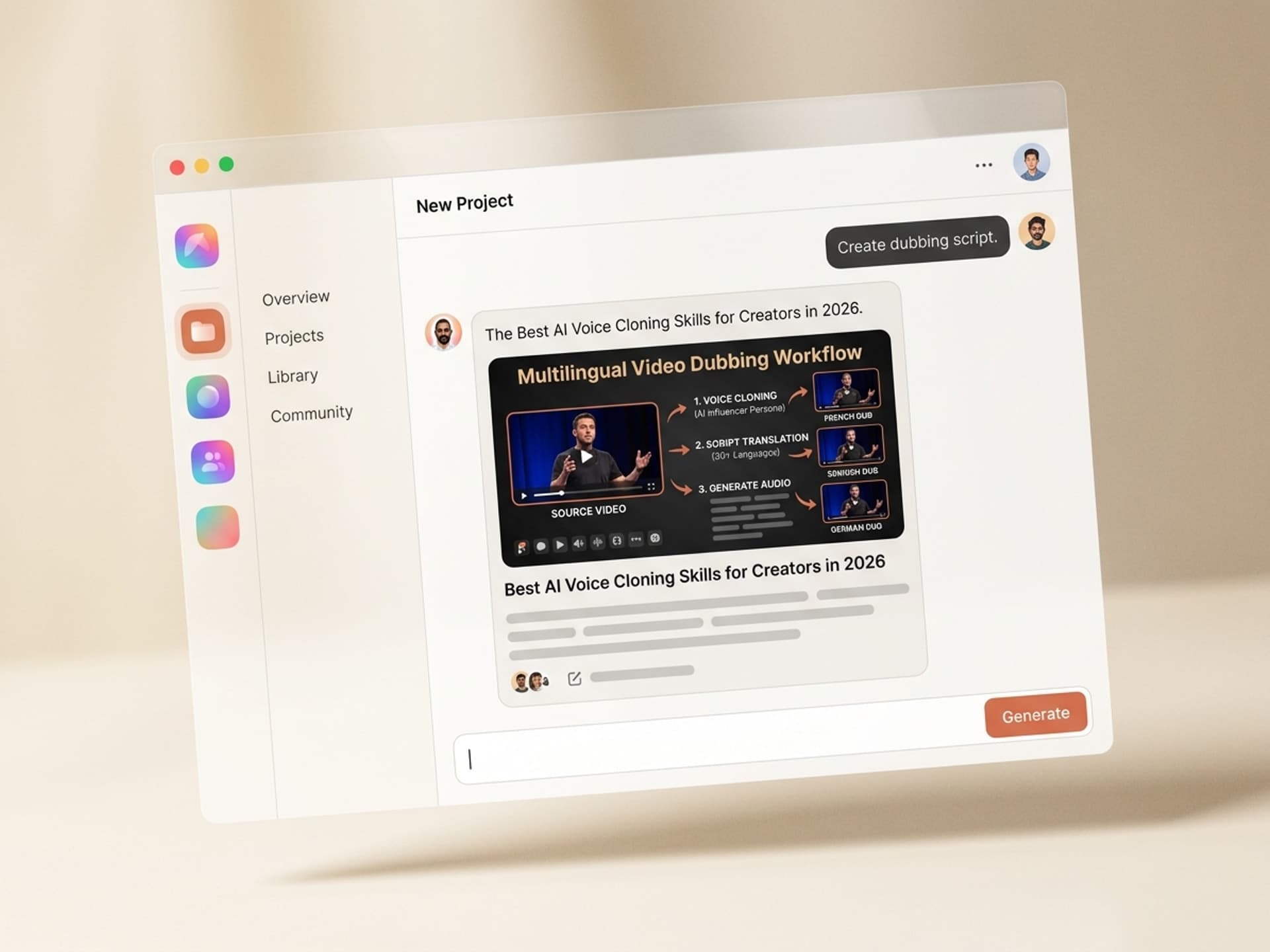 2026 թվականի ստեղծողների համար լավագույն արհեստական բանականության ձայնային կլոնավորման հմտությունները - Vibe Skills preview