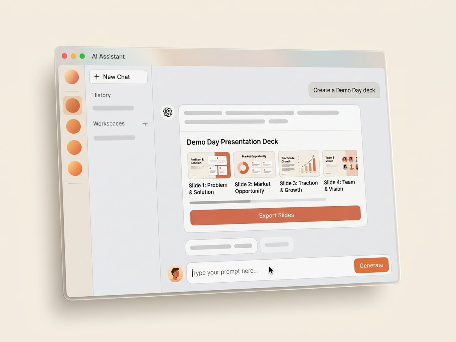 ווי אַזוי צו מאַכן אַ דעמאָ טאָג דעק אין 30 מינוט (מיט קינסטלעכע אינטעליגענץ קונסטן) - Vibe Skills preview