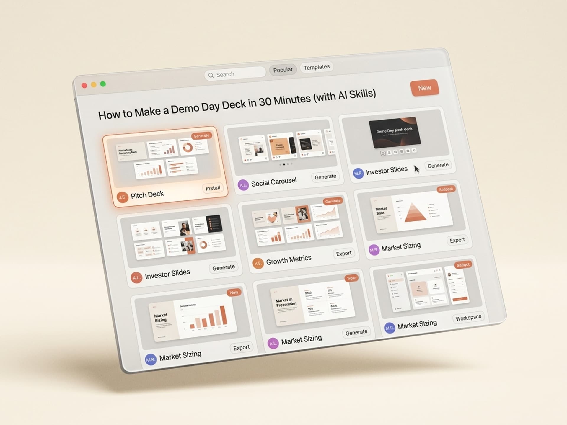 ווי אַזוי צו מאַכן אַ דעמאָ טאָג דעק אין 30 מינוט (מיט קינסטלעכע אינטעליגענץ קונסטן) - Vibe Skills preview