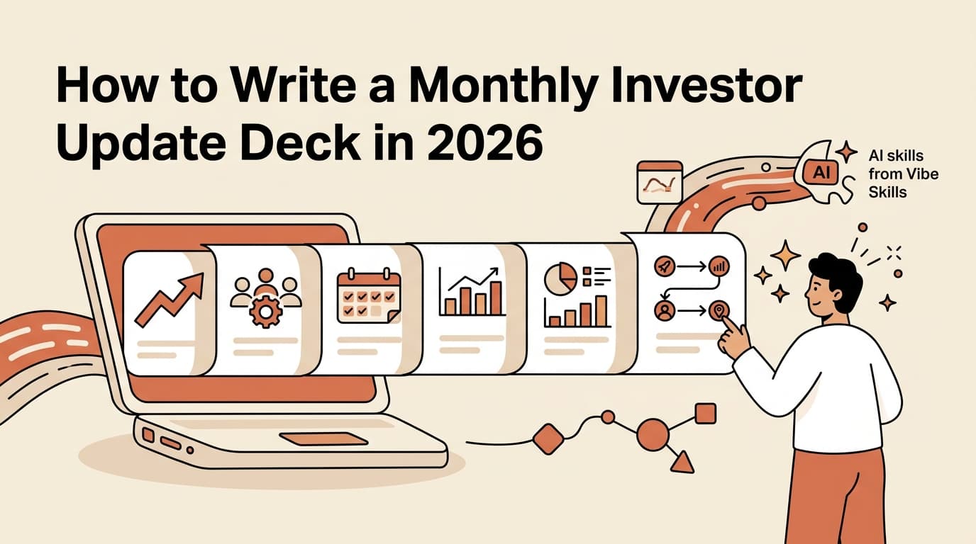 How to Write a Monthly Investor Update Deck in 2026