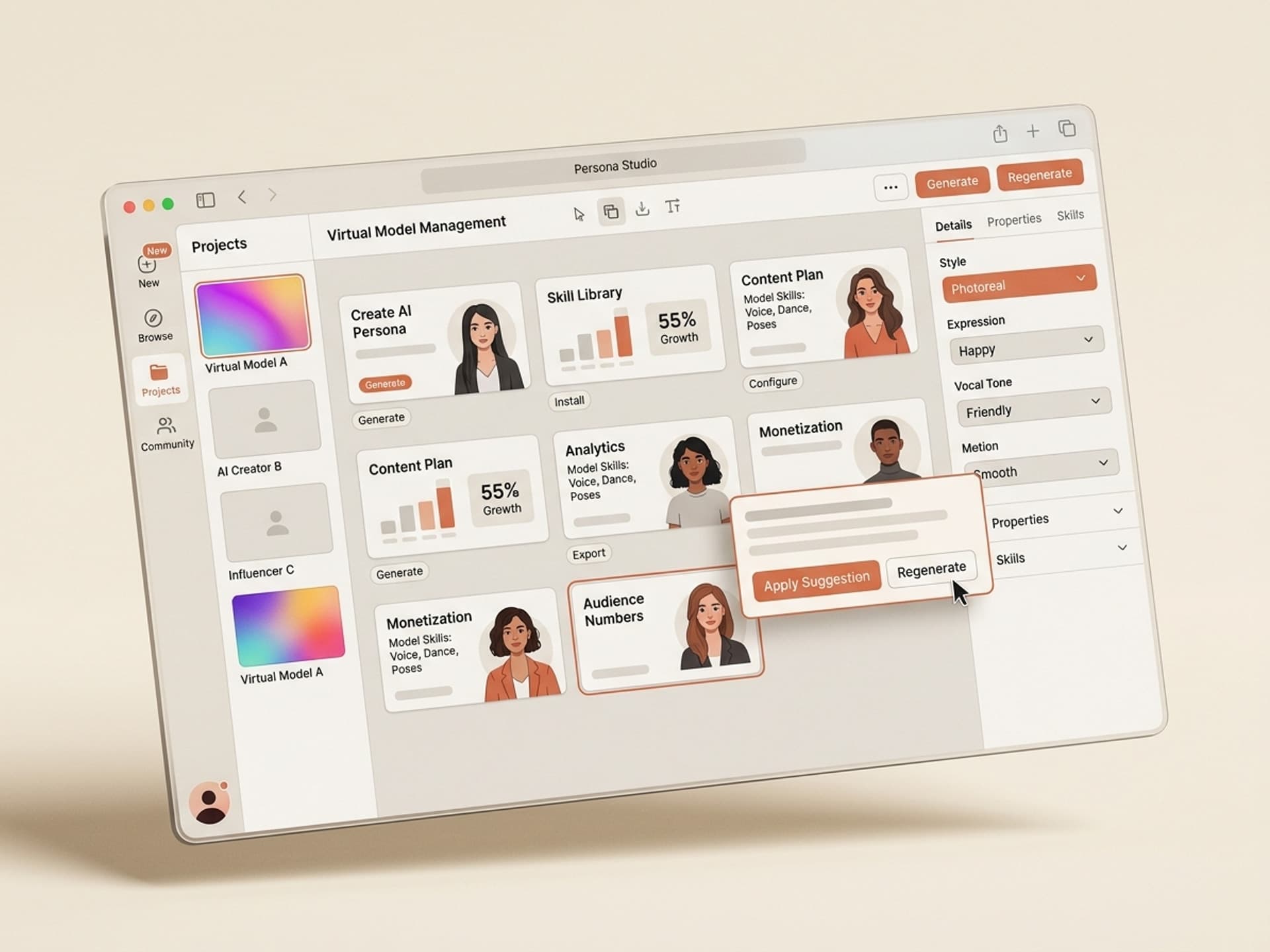 A Ascensão das Garotas de IA na Economia Criativa em 2026 - Vibe Skills preview